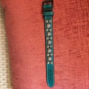 Coach leather bracelet